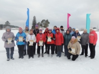 1 февраля состоялись первые районные соревнования по лыжным гонкам среди пенсионеров